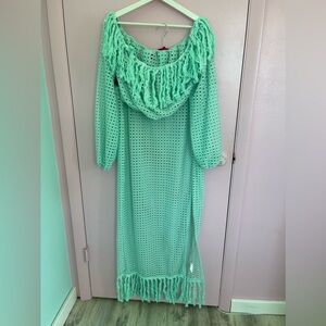 Plus size two piece coverup set